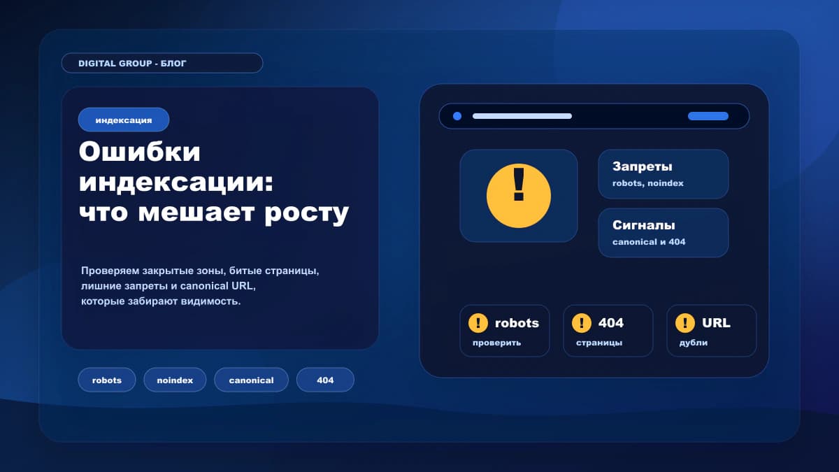 Ошибки индексации сайта