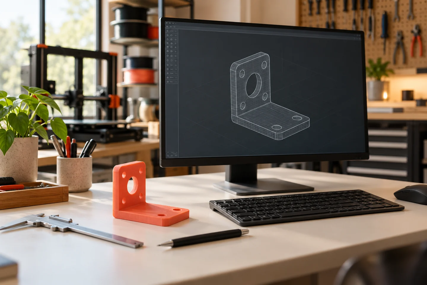 Иллюстрация 3D-печати: подготовка цифровой модели · AI